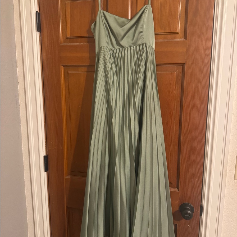 Abercrombie & Fitch Green Sweetheart Maxi Dress